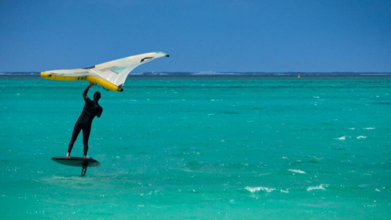 Session de Wingfoil à Pointe d’Esny, Ile Maurice